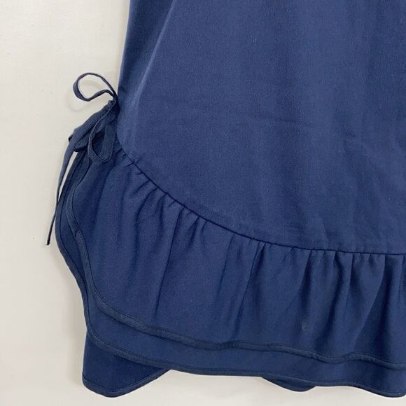 Red Valentino Skirt Midnight Blue Mini Ruffle Accent New With Tags Sz 8 - Picture 2 of 7